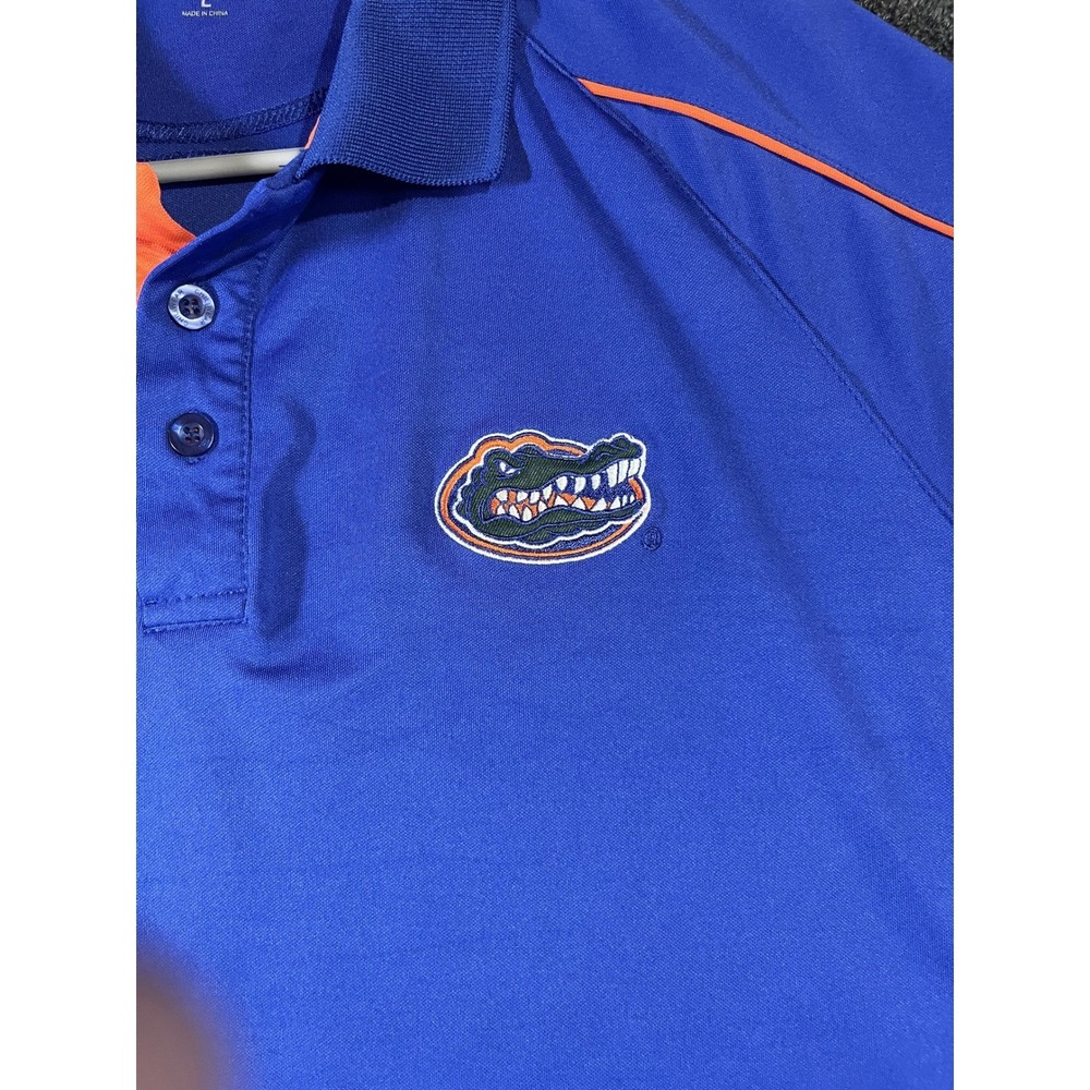 Chiliwear Florida Gators Polo Shirt Mens Large Blue Orange Embroidered Logo L - Picture 2 of 12